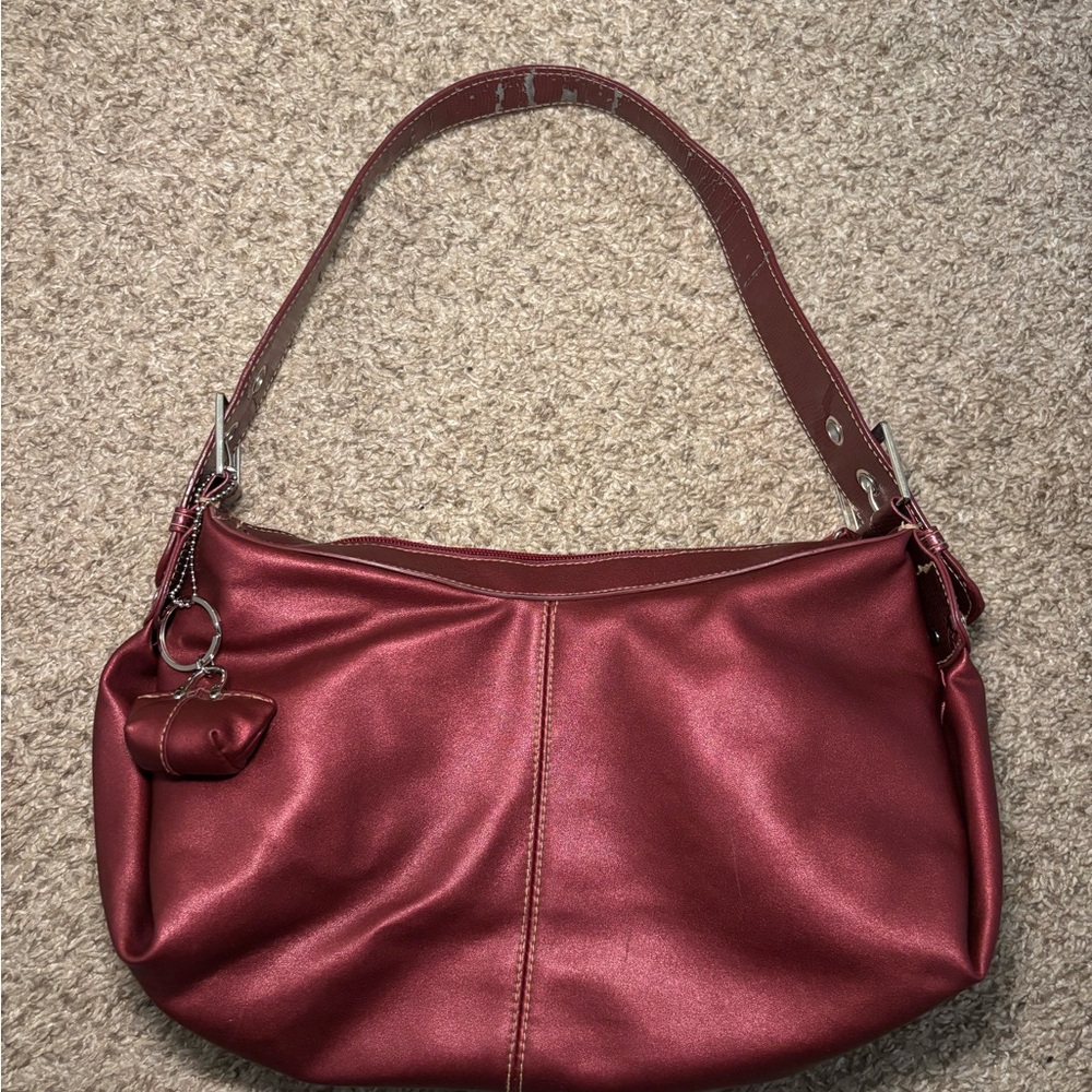 Elegant Red Women's Shoulder Bag